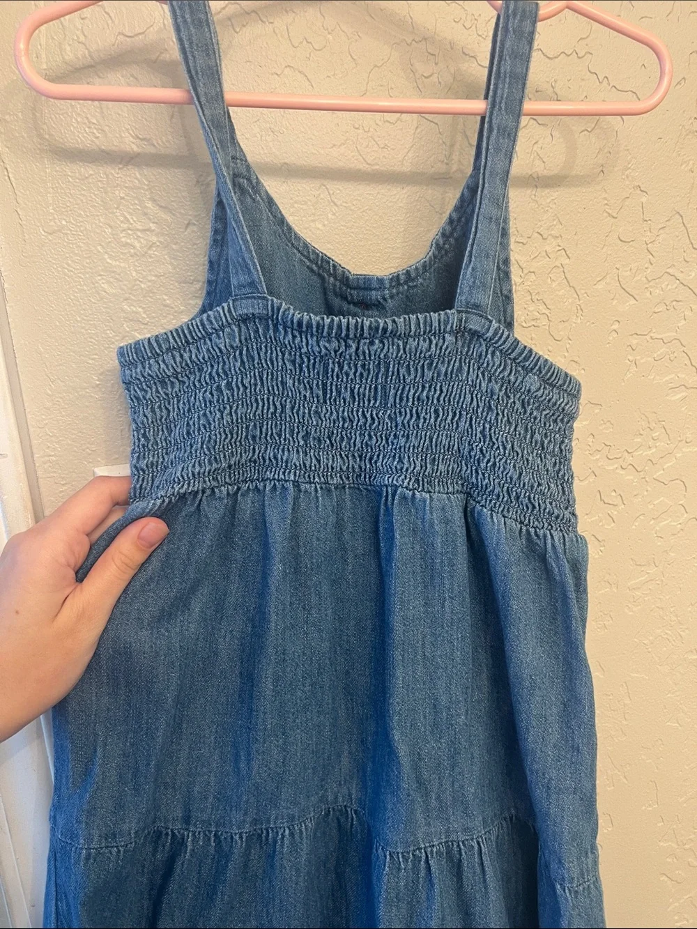 Old Navy Denim Blue Button-Front Girls' Sundress